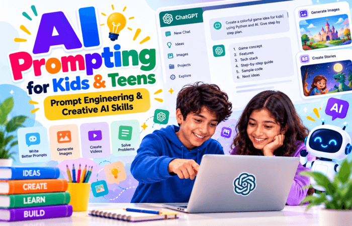 AI Prompting for Kids & Teens — Prompt Engineering & Creative AI Skills